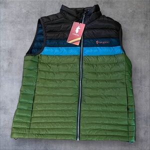 Cotoxpaxi Insulated Down Puffer Vest Iron Cedar Mens Large L NWT Brand New